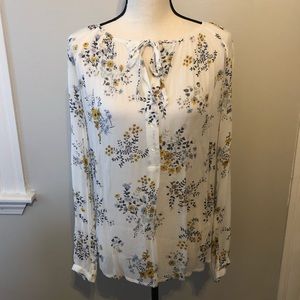 Lucky Brand | Long Sleeve Floral Blouse